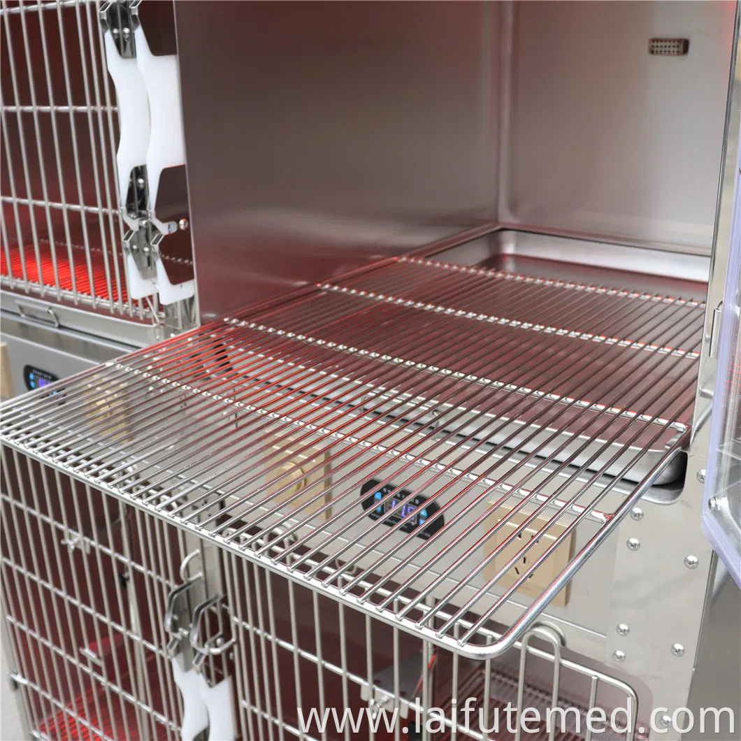 Highest Quality Stainless Steel Veterinary Cages Vet Oxygen Animal ICU Cage